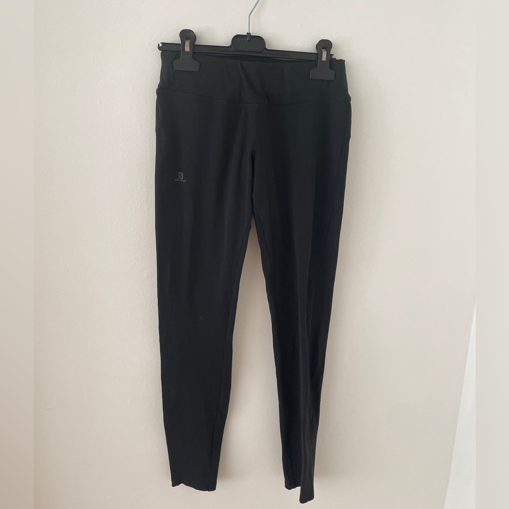 Salomon Jet Black Performance Leggings